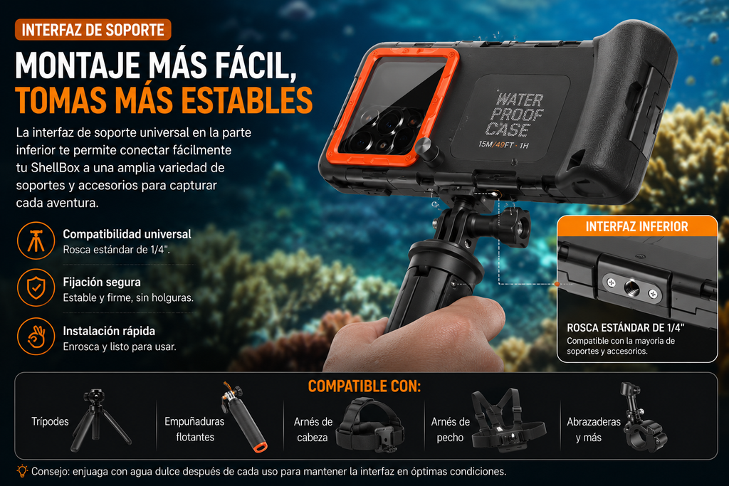 Funda Sumergible Universal para Móvil – Hasta 15m | Blue Moment